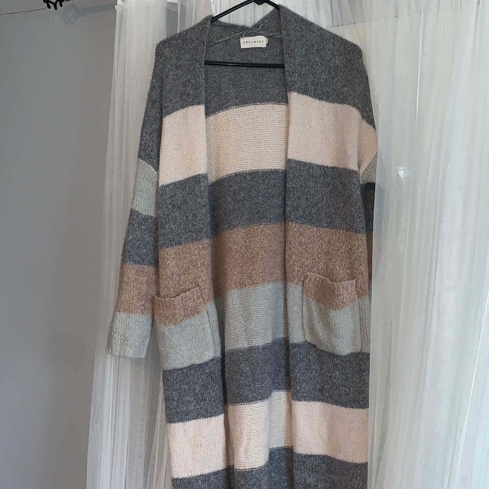 Three colored cardigan